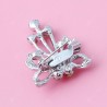 Zinc Alloy Flower Crystal Rhinestone Brooch for Woman