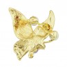 Vintage Style Rhinestone Inlay Butterfly Brooch