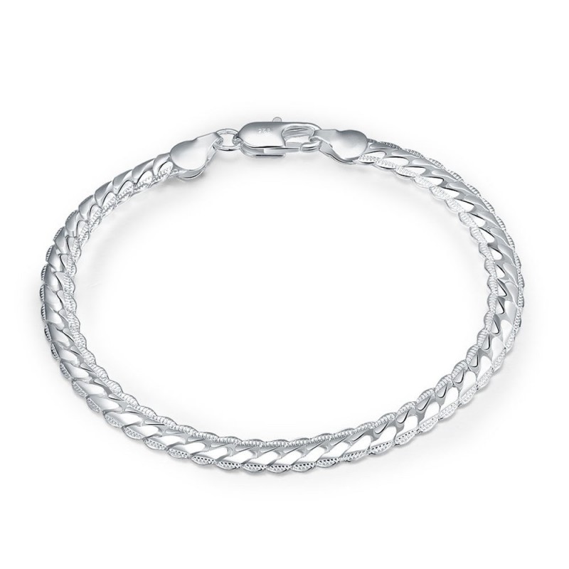 Snake Shape Alloy Chain Bracelet Gift for Men Charm Jewelry 5M