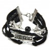 Stylish Layered Swallow Letter Friendship Bracelet