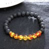 Unisex 8MM Volcanic Stone Beaded Bracelet