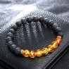 Unisex 8MM Volcanic Stone Beaded Bracelet