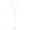 Vintage Pendant Faux Pearl Alloy Necklace