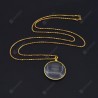 Retro Round Magnifying Glass Necklace Reading Newspaper Hanging Pendant