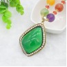 Retro Long Necklace Gemstone Pendant Accessories Sweater Chain