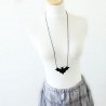 Simple Black Bat Sweater Chain