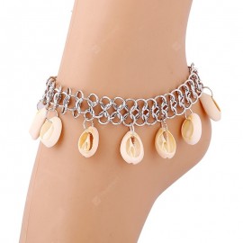 SL131 Sleek Minimalist Beach Casual Style Shell Anklet