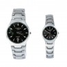 OSHRZO os8015g1 Chic Couple Quartz Watch Rhinestone Date Display