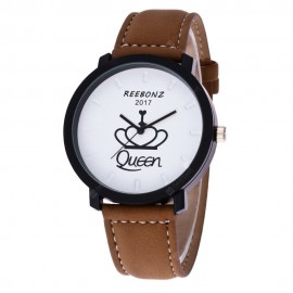 REEBONZ Fashion Leisure Personality KING QUEEN Quartz Watch