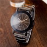 REEBONZ Fashion Sun Ray Lovers Gun Black Quartz Watch