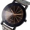 REEBONZ Fashion Sun Ray Lovers Gun Black Quartz Watch