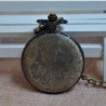 Retro Bronze Butterfly Quartz Pocket Watch