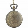 REEBONZ Steampunk Vintage Playing Cards Hollow Quartz Pocket Watch Necklace Pendant23