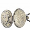 REEBONZ Steampunk Vintage Playing Cards Hollow Quartz Pocket Watch Necklace Pendant23