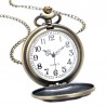 REEBONZ Steampunk Vintage H Quartz Pocket Watch Necklace Pendant