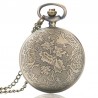 REEBONZ Steampunk Vintage H Quartz Pocket Watch Necklace Pendant