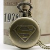 REEBONZ Clamshell Steampunk Vintage Quartz Pocket Watch Necklace Pendant