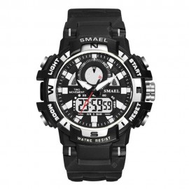 Smael Men'S Fashion Creative Large Dial Noctilucent Analog-Digital Sport Watch