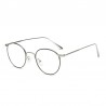 Retro Metal Frame Glasses Flat Mirror for Myopia Glasses