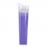 7pcs Purple Nail Design Brush Manicure for Painting Tool