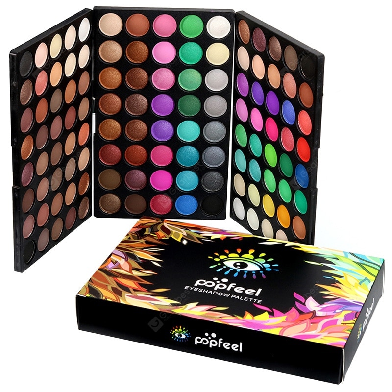 POPFEEL 120 Color Matte Pearl Three-layer Eyeshadow Compact