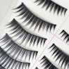 10 Pairs of Natural Long Black Stems Thick False Eyelashes