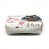 PU Coin Purse Wallet with Cute Owl Pattern Money Bag Case