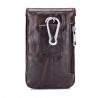 BULLCAPTAIN Genuine Leather Mini Cellphone Waist Bag