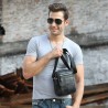 BULLCAPTAIN Men Casual Genuine Leather Shoulder Bag