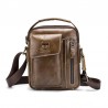 BULLCAPTAIN Men Genuine Leather Shoulder Bag