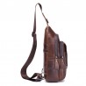 BULLCAPTAIN Men's One Shoulder Leather Crossbody bag