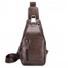 BULLCAPTAIN Men Anti-theft Leather Chest Bag