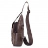 BULLCAPTAIN Men Anti-theft Leather Chest Bag