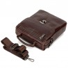 FONMOR Vintage Classic Leather Shoulder Bag for Men