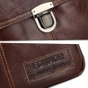 FONMOR Vintage Classic Leather Shoulder Bag for Men