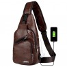 USB Charging Chest Bag Casual Fashion