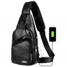 USB Charging Chest Bag Casual Fashion