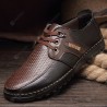 Men's Casual Leather Shoes Breathable Warm