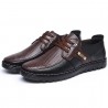 Men's Casual Leather Shoes Breathable Warm