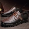 Men's Casual Leather Shoes Breathable Warm