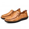 Leisure Lightweight Slip-on Men Leather Casual Shoes