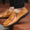 Leisure Lightweight Slip-on Men Leather Casual Shoes