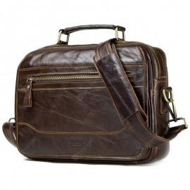 MB106 Leather Retro Men Shoulder Messenger Bag