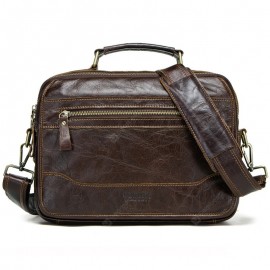 MB106 Leather Retro Men Shoulder Messenger Bag