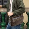 MB106 Leather Retro Men Shoulder Messenger Bag