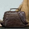 MB106 Leather Retro Men Shoulder Messenger Bag