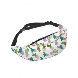 Cactus Print Multifunctional Waist Bag