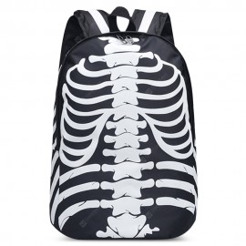 Noctilucence Skull Striped Backpack