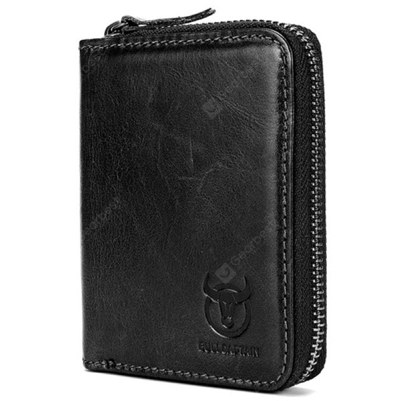 BULLCAPTAIN Men Genuine Leather Wallet