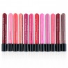 12pcs Elegant  Moisturizing Waterproof Long Lasting Liquid Lipstick Lipgloss